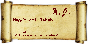 Magóczi Jakab névjegykártya